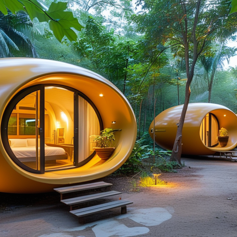 ¿Por qué las casas cápsula están de moda en eco-resorts?