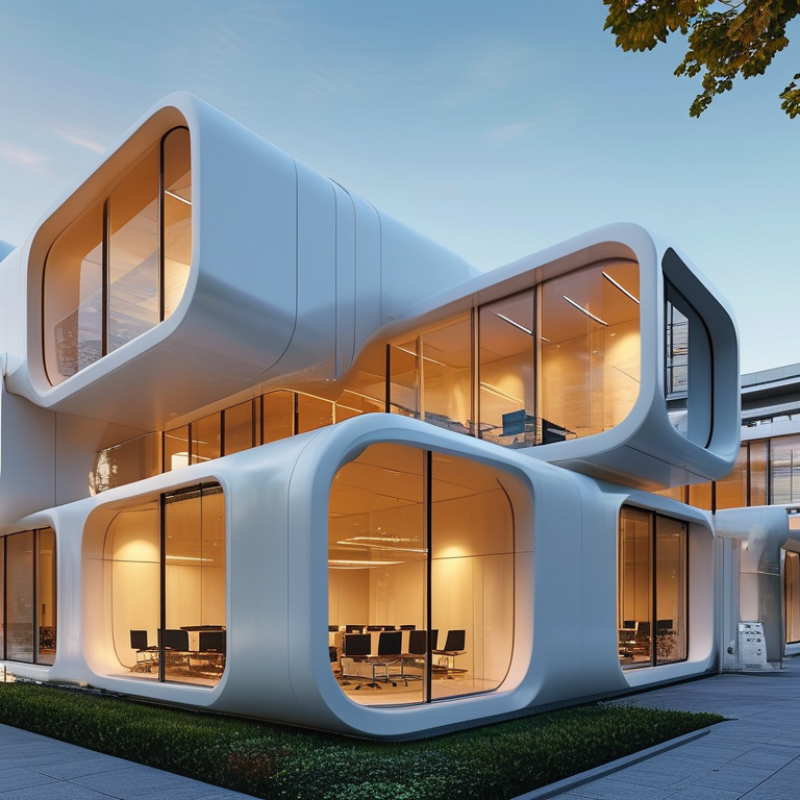 Como são projetados edifícios modernos para flexibilidade?