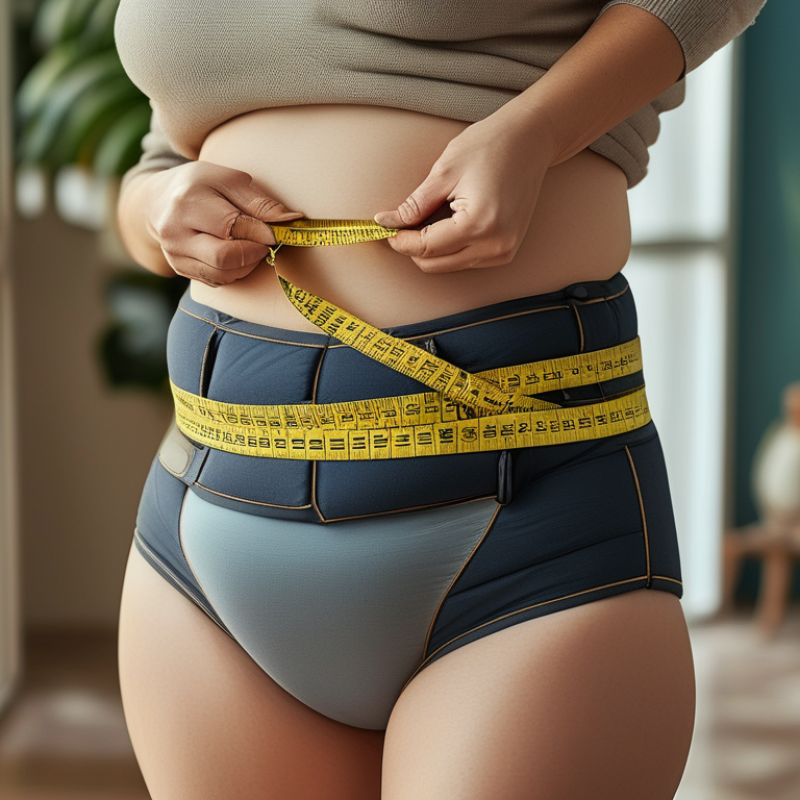 Como medir a cintura para produtos de incontinência em adultos?
