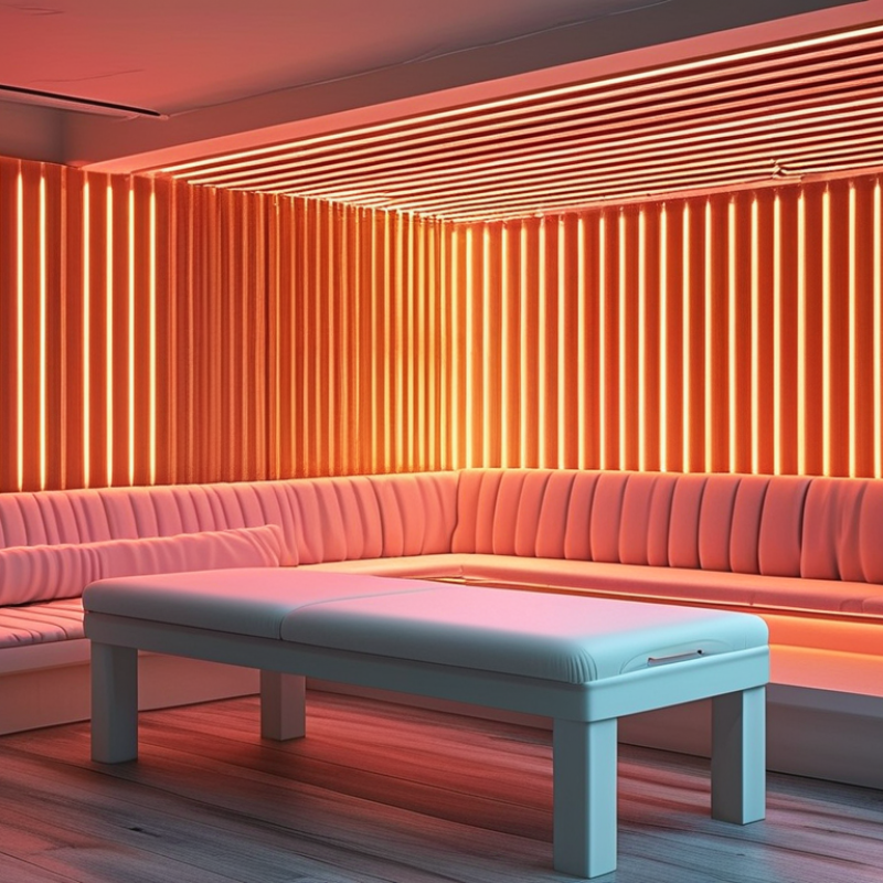 Qual é a distância ideal para a terapia de calor infravermelho?