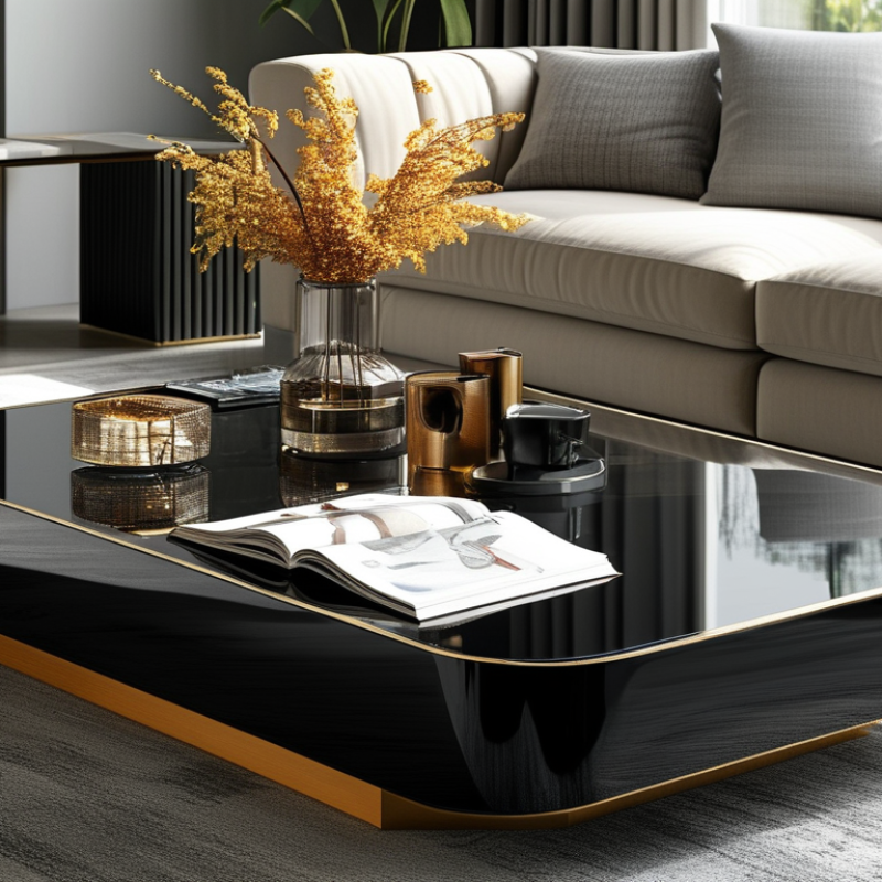 What is a Modern High Gloss Black Coffee Table and Its Benefits?