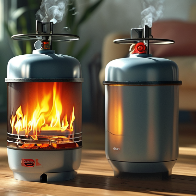 What is a gas heater with cylinder and how does it work?