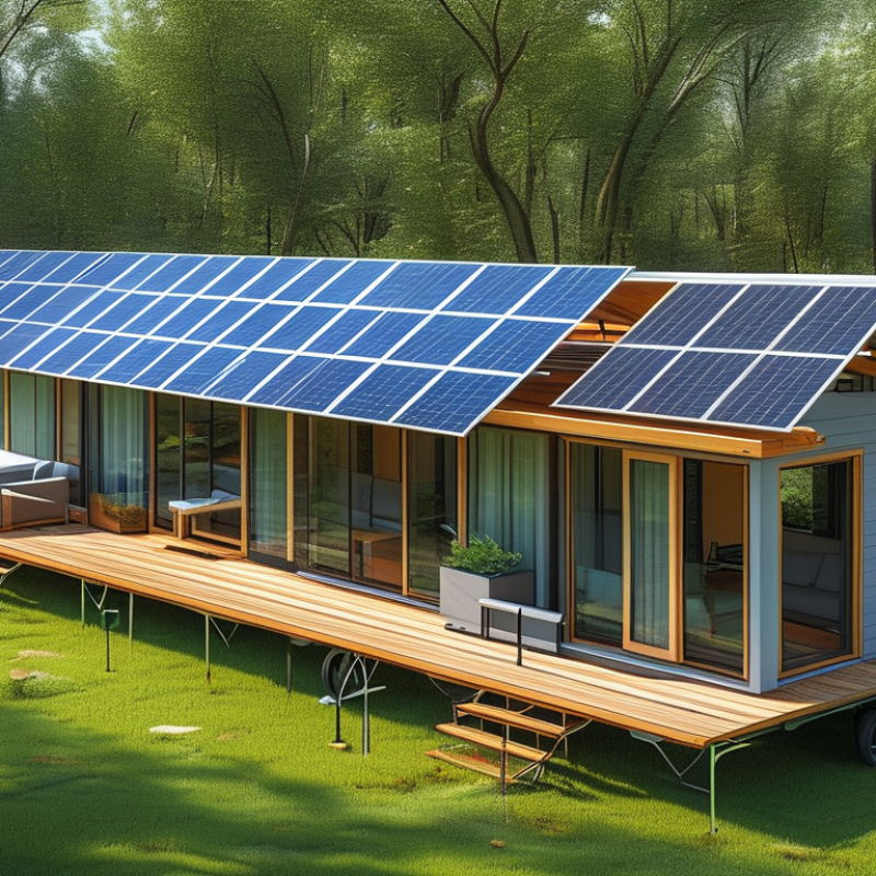 ¿Cómo conectar paneles solares a una unidad de vivienda portátil?