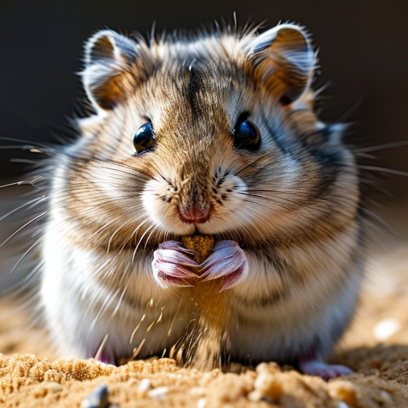 Por que meu hamster chuta areia do banho?