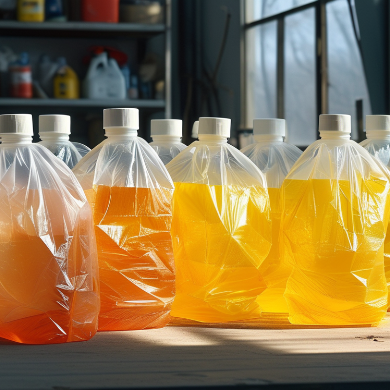 Por que as bolsas transparentes ficam amarelas com o tempo?