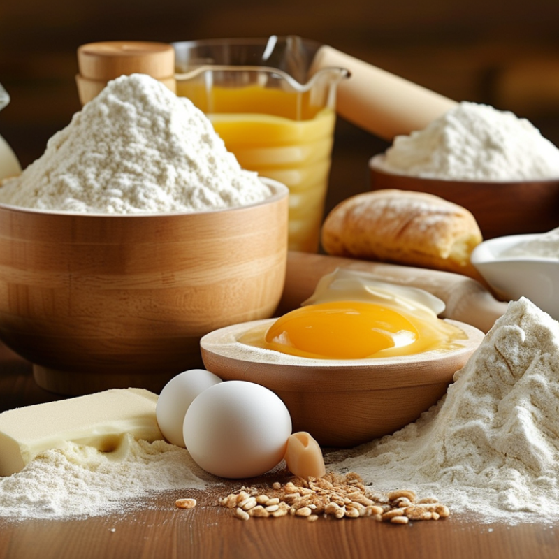 مكونات المواد الأساسية في خلطات المخابز؟