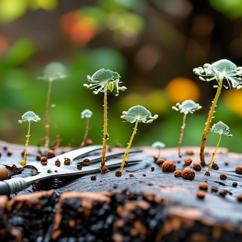 ¿Por qué es importante desinfectar herramientas de jardín tras podar plantas enfermas?