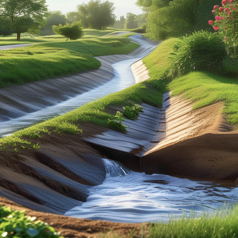 How the Shape of a Drainage Ditch Affects Water Flow Rate?
