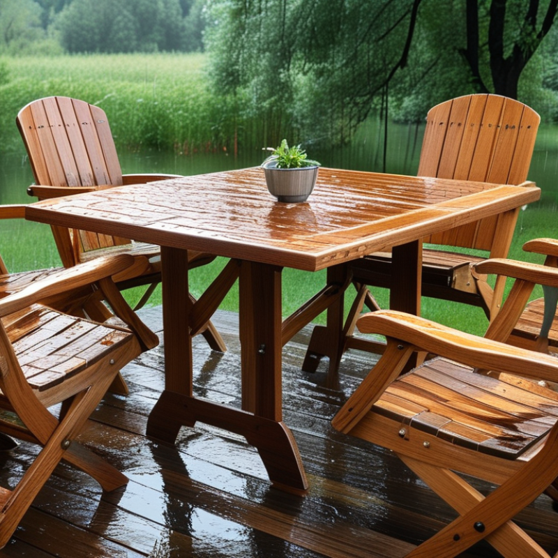 How to Safeguard Outdoor Wood Furniture from Rain?