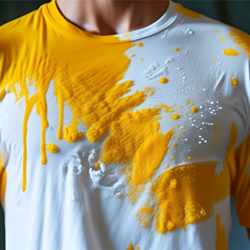 ¿Cómo quitar manchas amarillas de sudor en camisetas blancas?