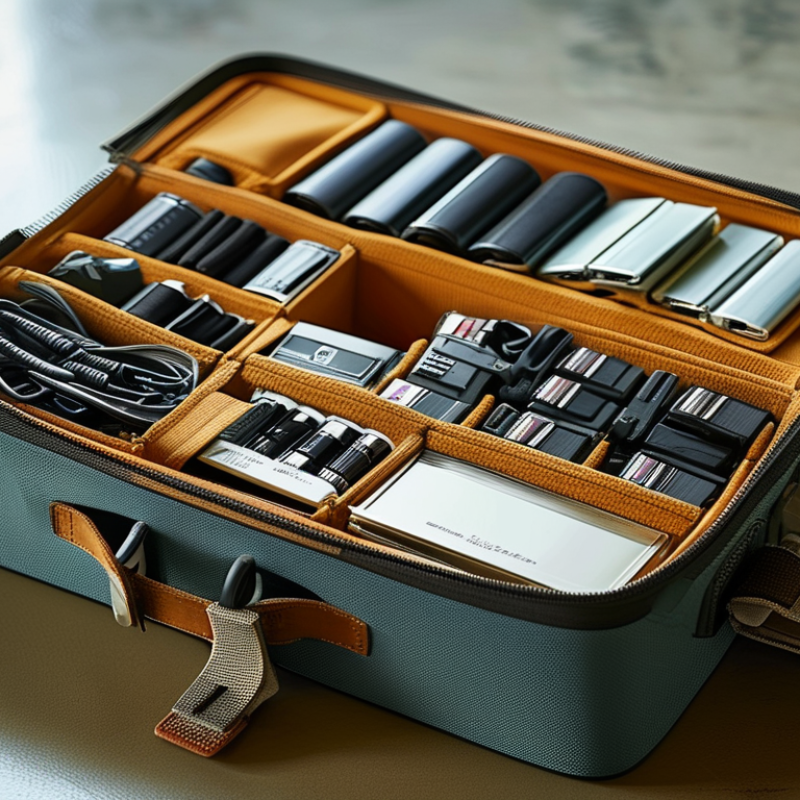 Top Camera Organizer Pouch for Travel and Gear Storage
