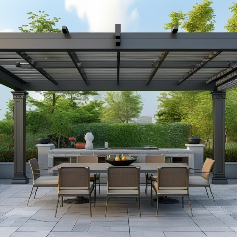 China Top 12x16 Louvered Pergola Manufacturer