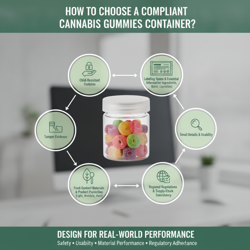 How to Choose a Compliant Cannabis Gummies Container?