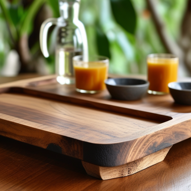 What Is a Rubberwood Serving Tray and Why Buy One?