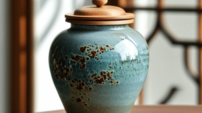 China Top Ceramic Jar With Wood Lid Manufacturer