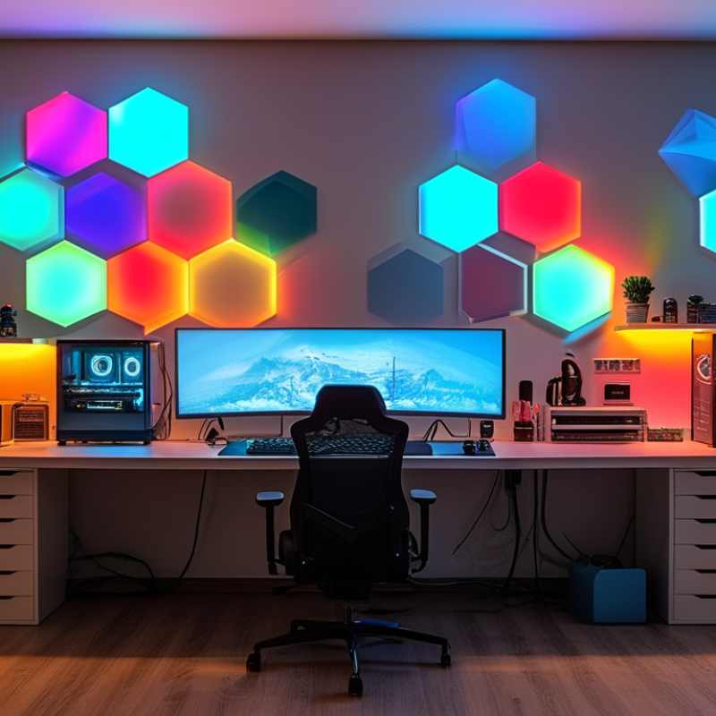 China Top 10 Geometric LED Lights for Gaming Room Setup?
