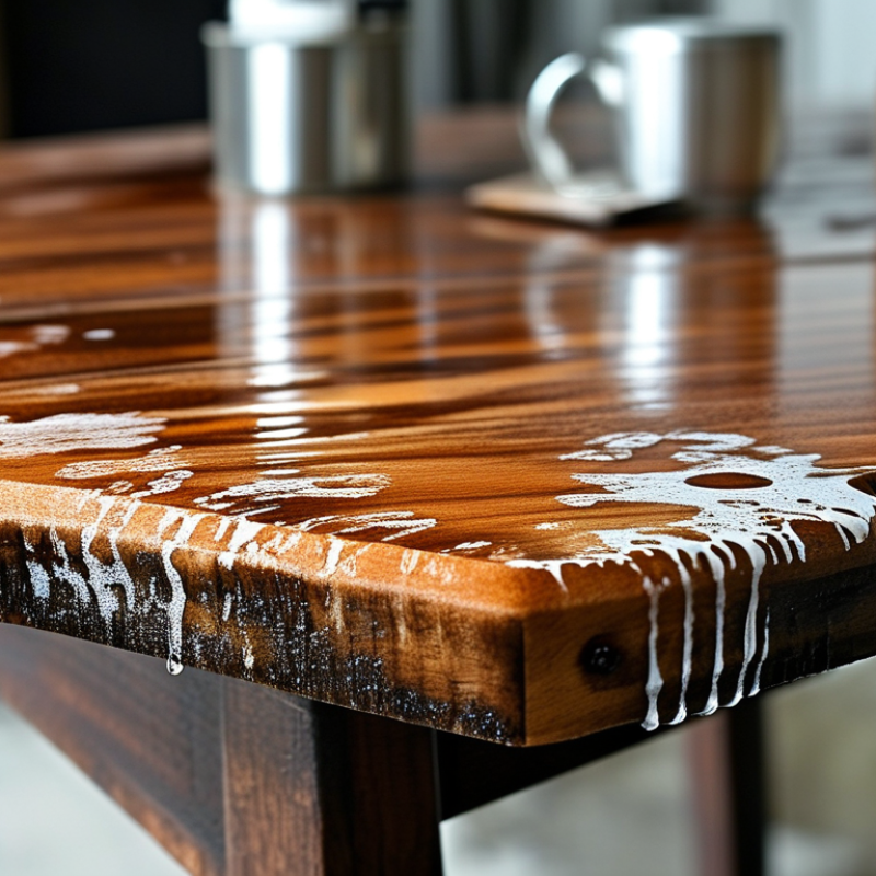 ¿Cómo quitar una mancha de agua de una mesa de madera?