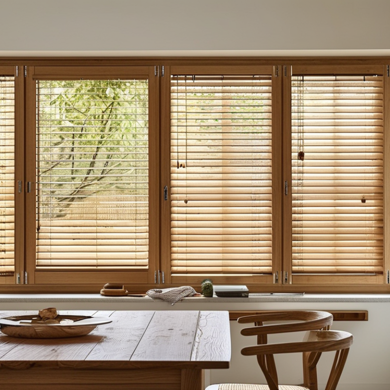 2026 Top Light Teak Grain Wooden Venetian Blinds Guide