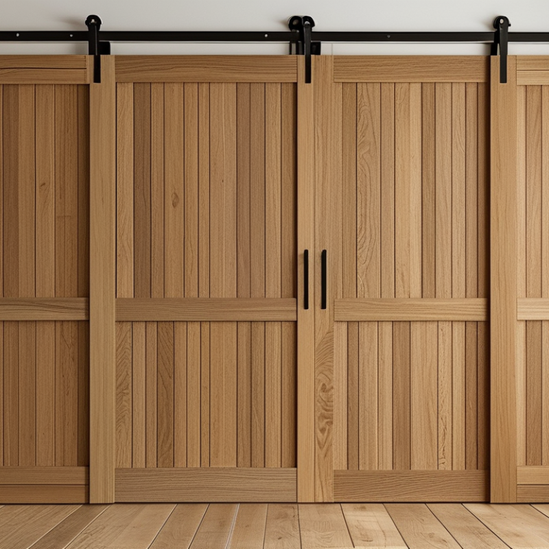 How to Choose an Oak Veneer Acoustic Slatted Barn Door