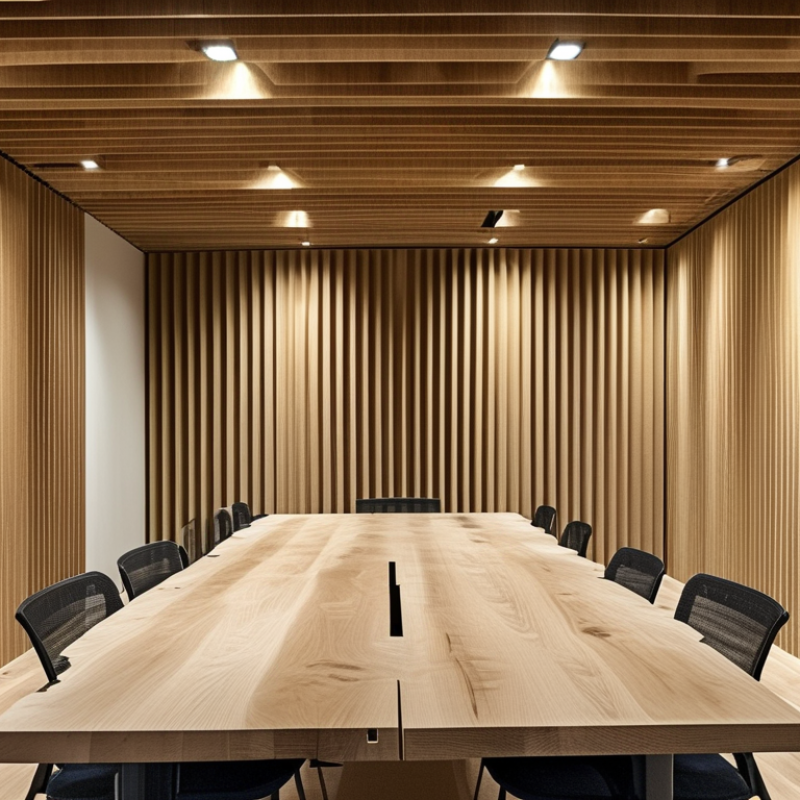 What Is a Natural White Oak Acoustic Slat Panel?