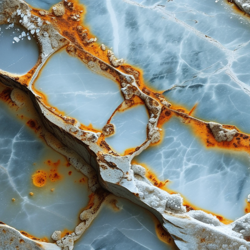 What Causes Pitting in Old Marble Surfaces?