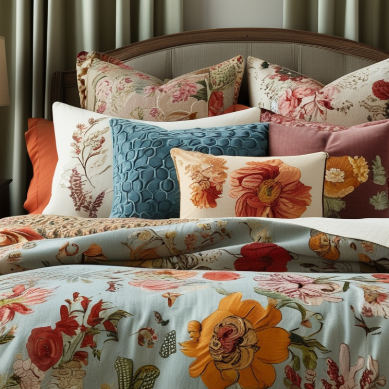 2026 Best Mismatched Pillows for Floral Bedding?