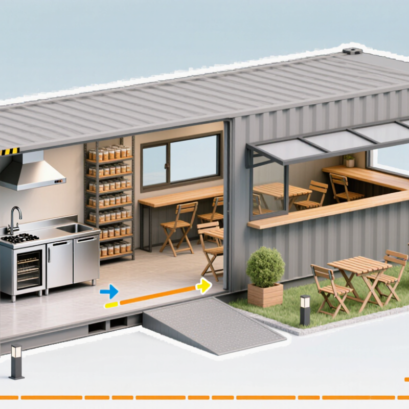 How to Design a Shipping Container Restaurant Space?