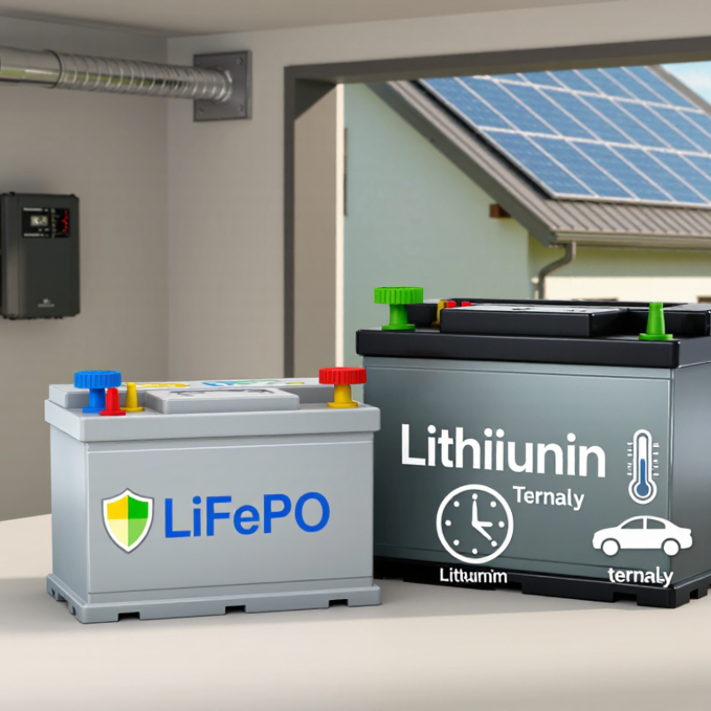 Como escolher LiFePO4 ou ternário de lítio para energia solar?