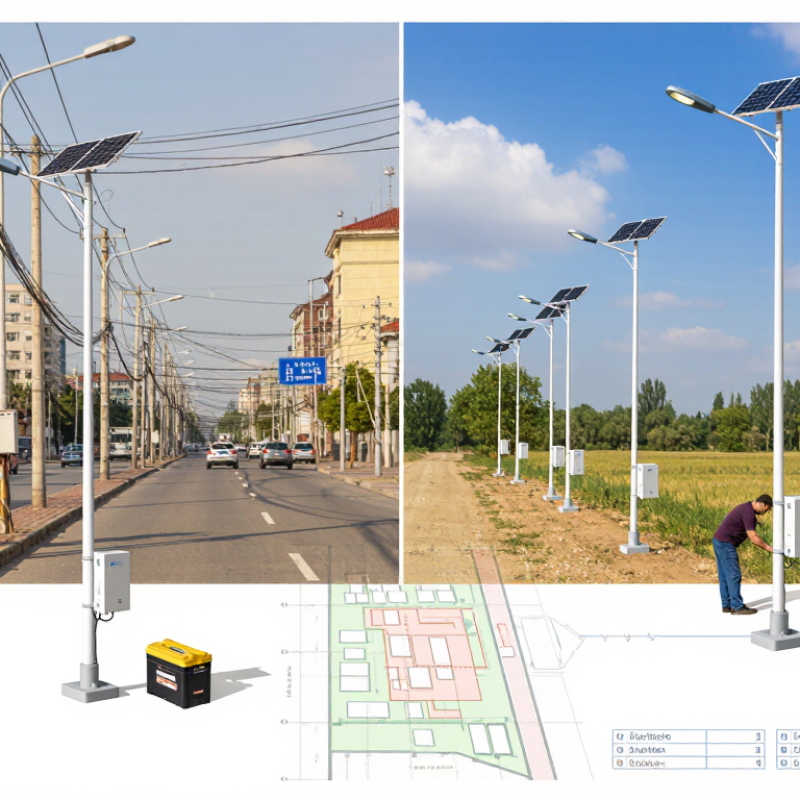 ¿Cómo elegir luces solares conectadas a roja o aisladas?