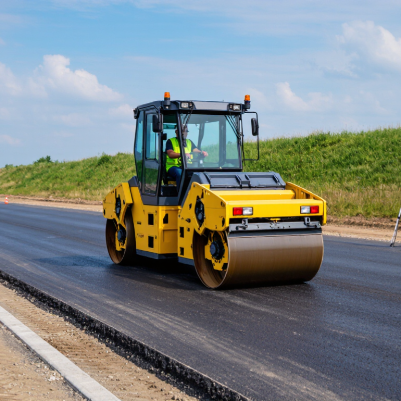 How to Operate a Roller Safely on a Steep Asphalt Slope?