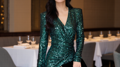 How to Style a Green Sequin Dress?