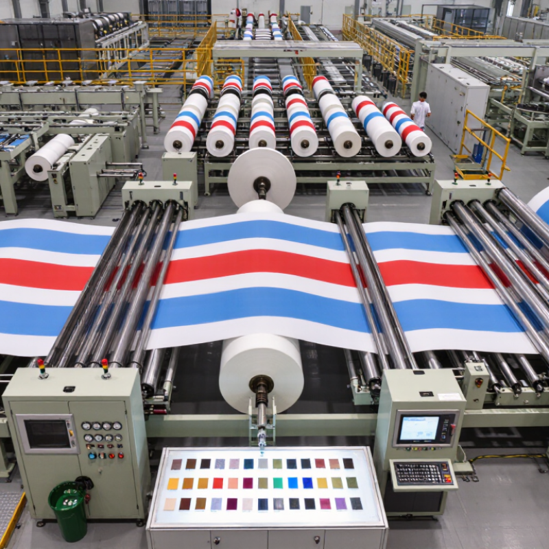 How to Dye Stripes on Fabric for Bulk Production?