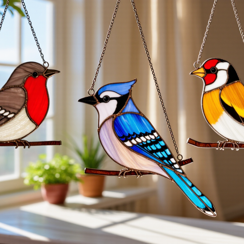 Where to Buy Top Bird Stained Glass Suncatchers in China?