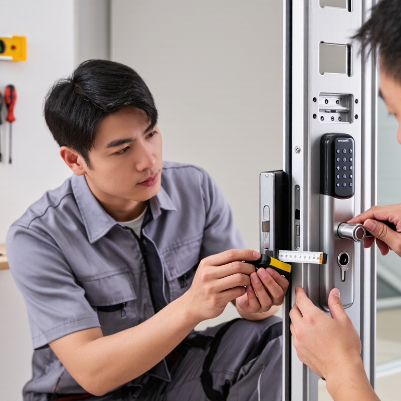 China Best How to Install a Smart Lock on Aluminum Doors