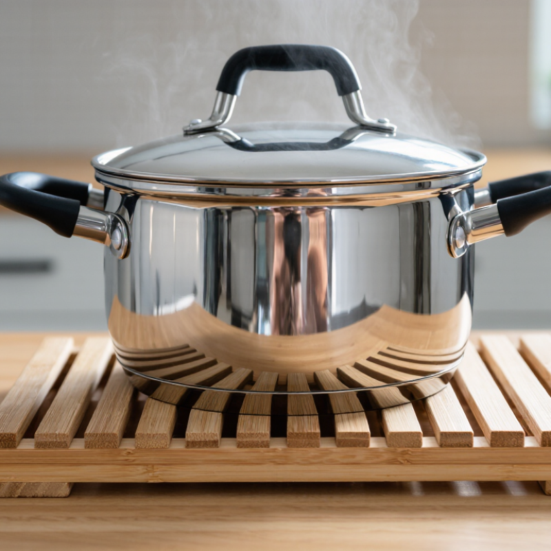 How to Use a Bamboo Trivet for Boiling Hot Pots?