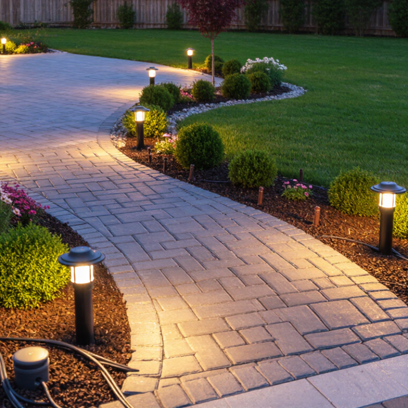How to Hide Outdoor Landscape Lighting Wires?