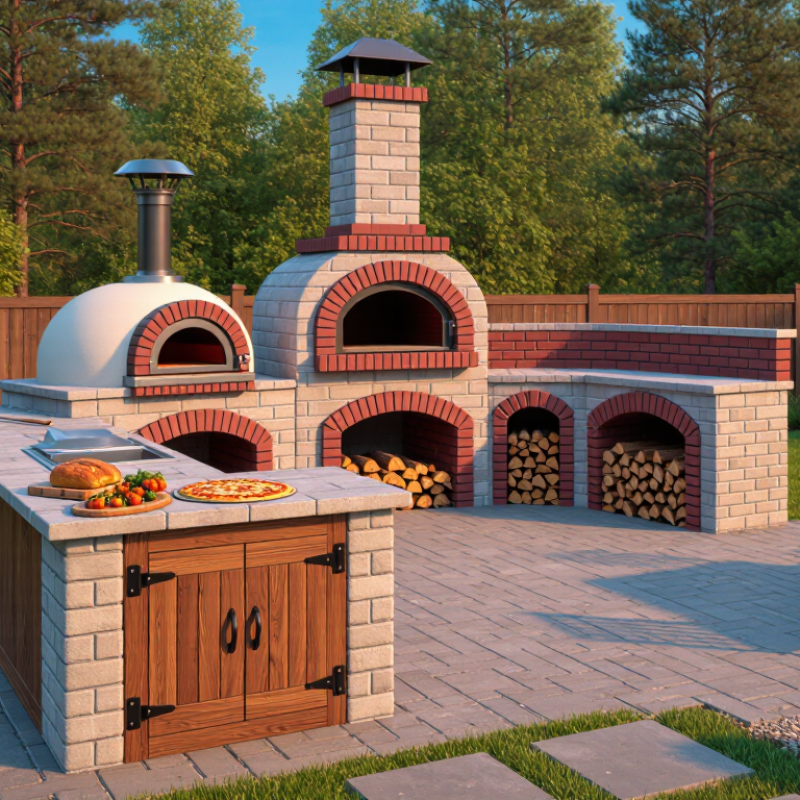 What Is a Backyard Pizza Oven Fireplace?