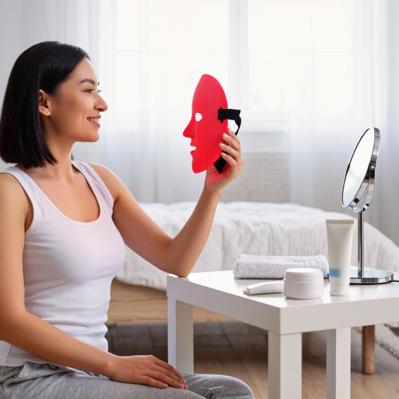 How to Use Red Face Light Therapy Safely?