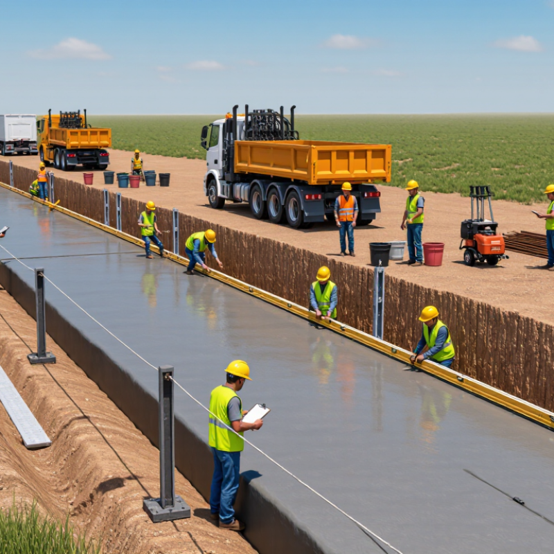 How to Solve Uneven Thickness During Ditch Lining?