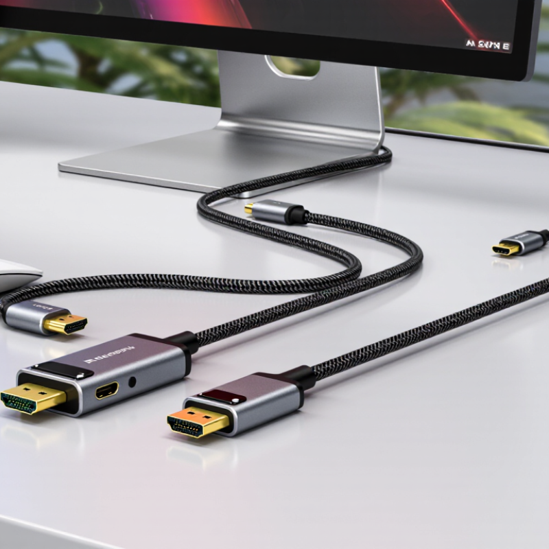 Top HDMI to D Port Cable for 4K Displays