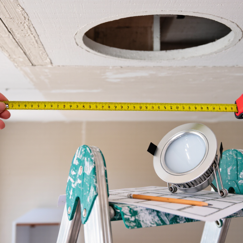Why Measure Recessed Light Ceiling Cutout Size Correctly?