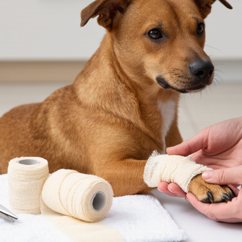 China Best How to Wrap a Dogs Paw with Self Adherent Wrap?