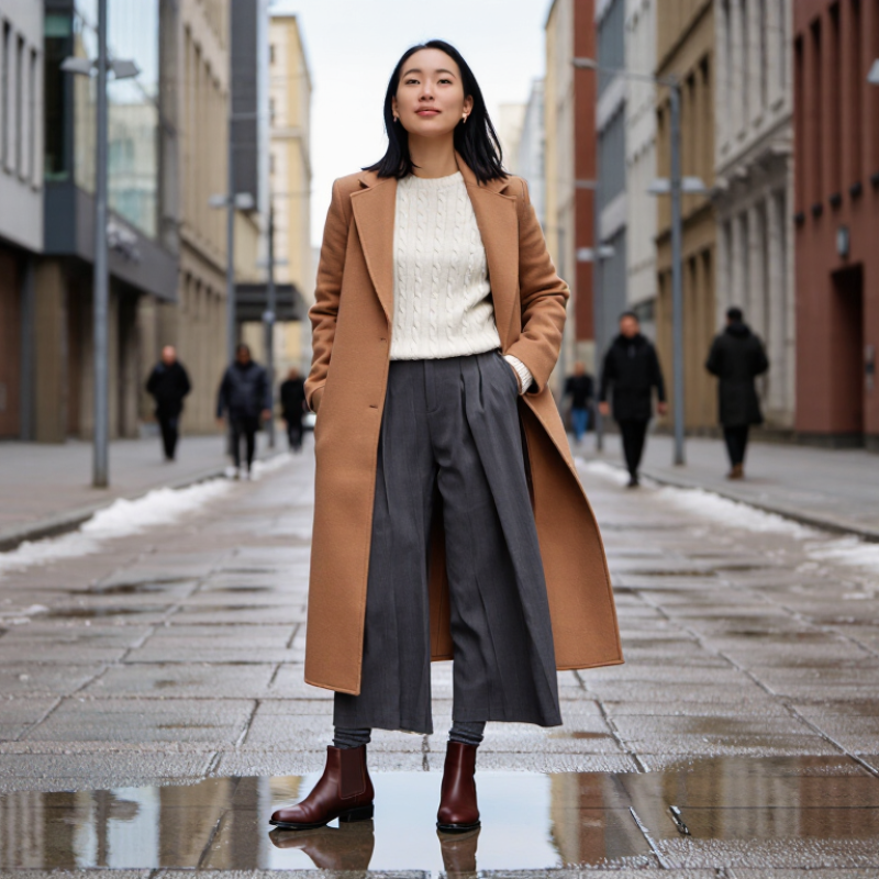 Top 10 Ways to Wear Wide Leg Pants with Winter Boots