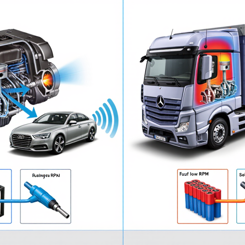 Qual é a diferença entre motores a gasolina e diesel?