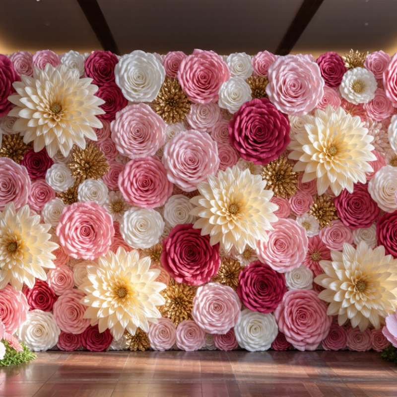 How Much Does a Custom Paper Flower Wall Cost for a Gala?