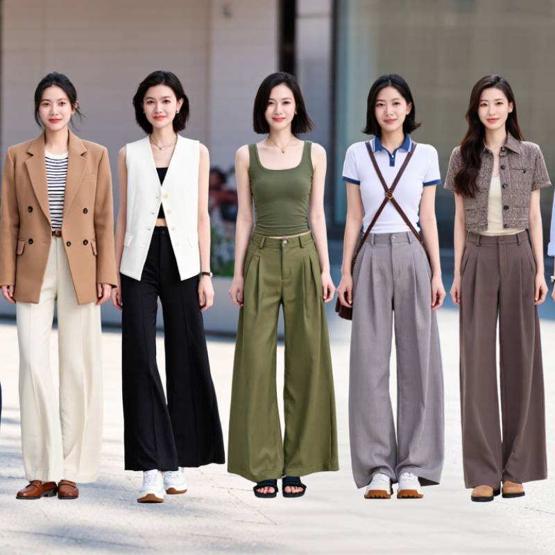 Como usar calça wide leg sendo baixinha Top 10 looks?