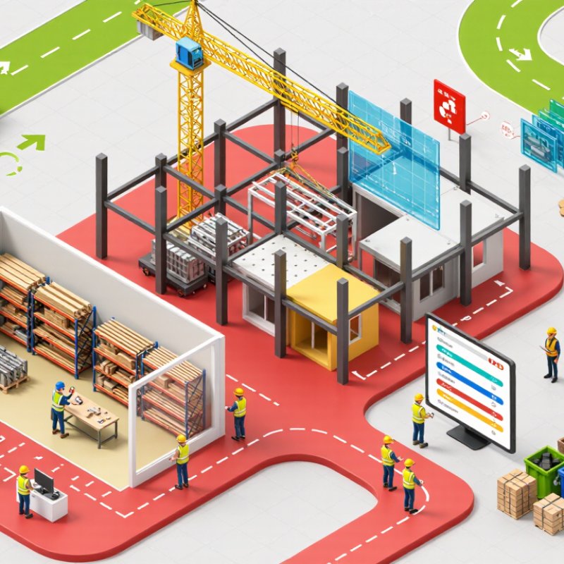 Como a construção modular reduz o desperdício em 2026?