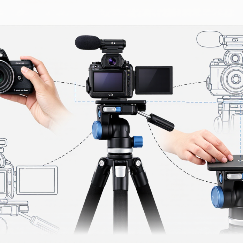 China Best How to Attach a Video Camera to a Tripod?