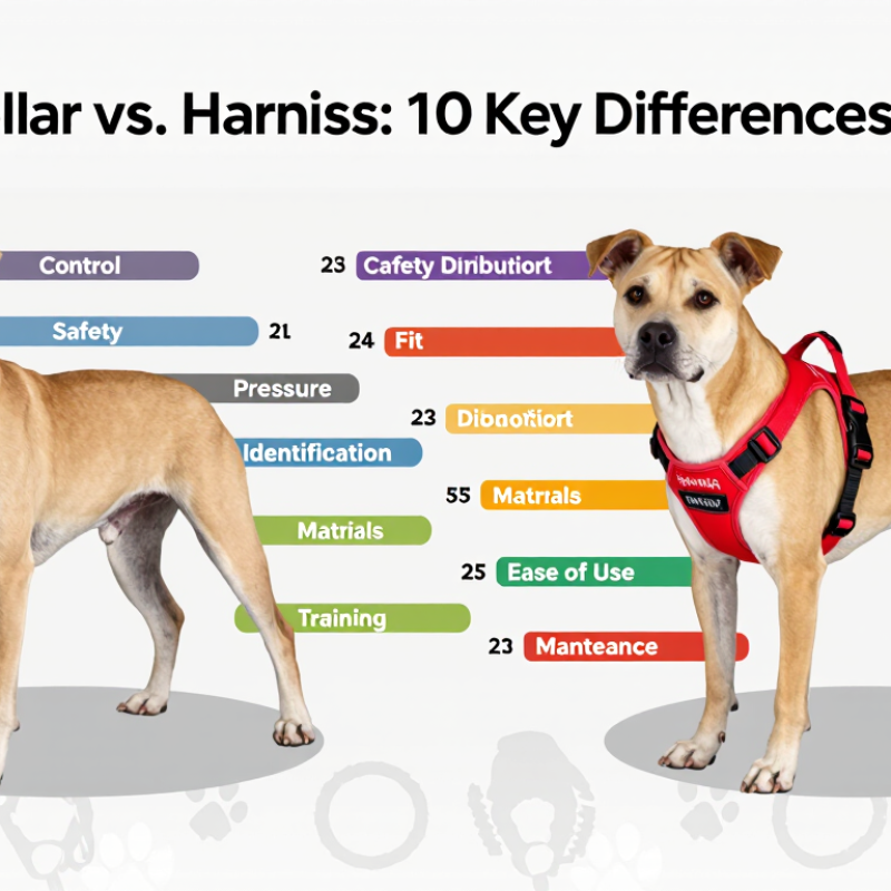 Top 10 diferencias entre collar y arnés para perros?