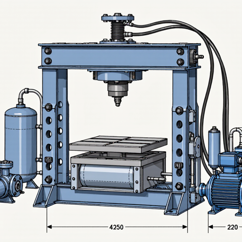 What Is a Hydraulic Press Machine Drawing?